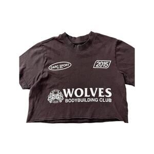 Darc sport brown wolves crop tee limited edition - size small